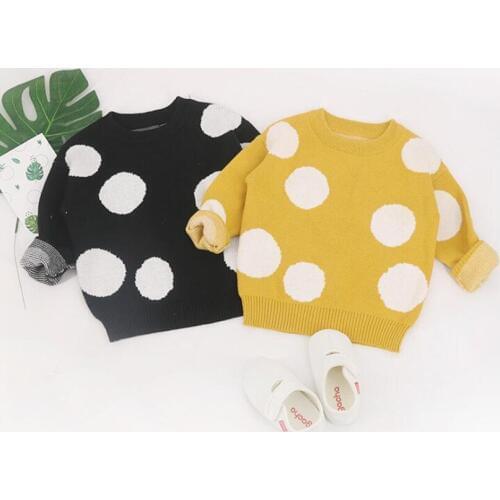 Newborn Baby Sweater Cotton Baby Girls Clothes Cardigans Dot Knitted Infant Toddler Sweaters For Boys Children Coat Outwear 0-7Y