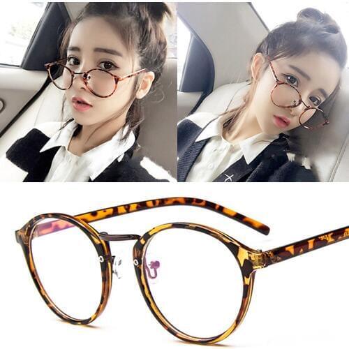 Vintage Lady Eyeglasses Cat Eye Clear Glasses Luxury Brand Design 2018 Fake Glasses Women Black Leopard Optical Spectacle Frame