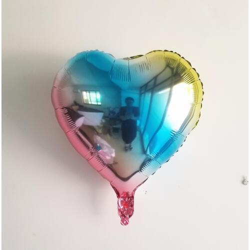 Rainbow Color Balloons 18inch Foil Balloon Happy Birthday Inflatable Helium Balloons Wedding Decoration Baby Shower Supply