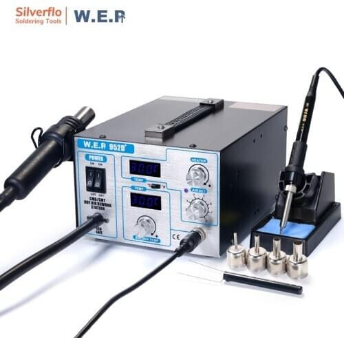 WEP 952D+ Diaphragm pump Hot Air Gun Solder Iron Rework Station