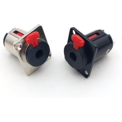 10pcs 6.35mm Jack 1/4 inch Stereo TRS Female Jack Socket Panel Mount Audio Microphone MIC Cable Terminal Chassis adapter