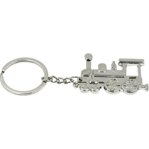2020 Creative Steam Train Locomotive Design Metal Keychain Punk Rock Automotive Keyring Chains Hot Sale