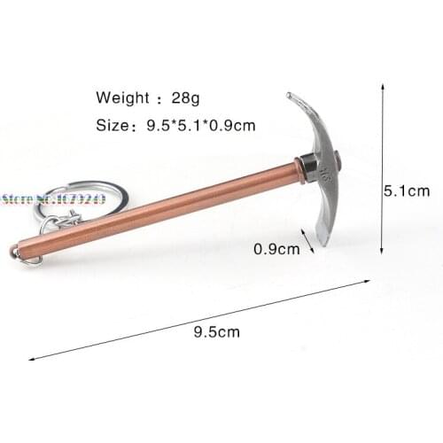 50pcs/lot Mattock key chain Key ring Mattock Keychain partry Gift