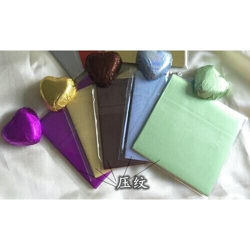 5000pcs 10cm*10cm New colors tin foil paper for wrapping Chocolate drops or candies