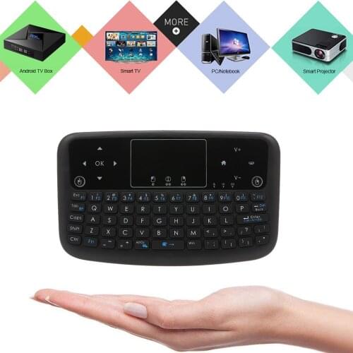 A36 Mini Remote Control Portable Wireless Keyboard 2.4GHz Air Mouse Touchpad Keyboard For Android TV BOX Smart TV PC Notebook
