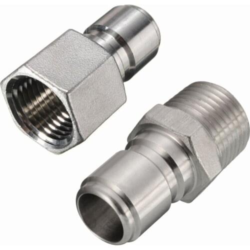 Brand new 304 stainless steel quick disconnect device, self-brewed connector, self-brewed QD1/2 inch F MPT QD1/2 inch MPT