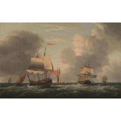 Free Shipping classical seascape sailing waves sky canvas printings oil painting on canvas wall art decoration picture
