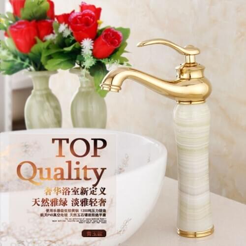 Free shipping Top quality bathroom golden basin faucet for luxury solid brass bathroom basin sink water faucet
