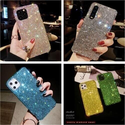 Bling Glitter Woman Case For Samsung Galaxy A8 A6 Plus A9 A7 A5 2018 A3 J4 J6 J8 J7 J5 J3 S7 S6 Edge Plus S5 Full Diamond Cover