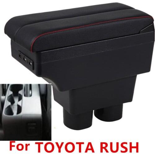 For TOYOTA RUSH ARMREST armrest box For Toyota Avanza USB Charging heighten Double layer