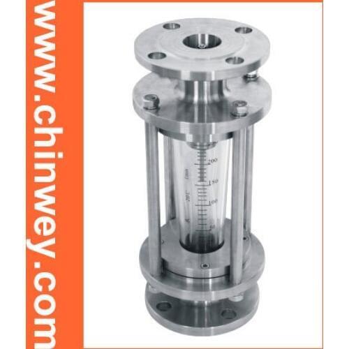 DN40 LZB stainless steel glass rotameter, nitric acid corrosion resistant flow meter for liquid and gas