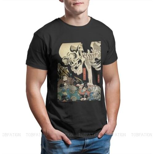 New Summer Gashadokuro T-Shirt Cotton Japan Samurai Oda Toyotomi Akechi Mitsuhide Bushi Ofertas Harajuku Men Tops