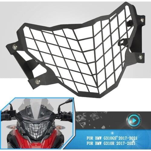 Motorcycle FOR BMW G310GS G310R G310 GS R 2017 2018 2019 2020 2021 Front Headlight Headlamp Grille Guard Mesh Cover Protection