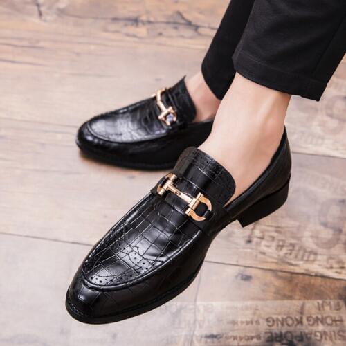 Pointed Toe Mens Dress Shoes Genuine Leather Luxury Wedding Shoes Floral Print Men Flats Office wedding party Formal Shoes A90