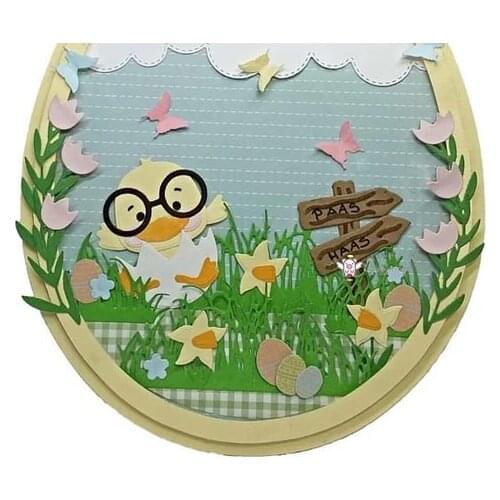 New Chick easter eggs flowers metal Cutting Dies Stencils DIY Scrapbooking Paper/photo Cards Embossing Dies