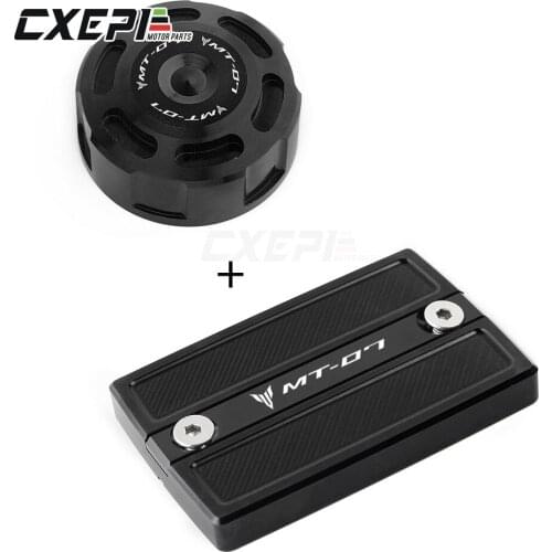 Motorcycle CNC Front & Rear brake Fluid Cylinder Master Reservoir Cover Cap For Yamaha MT-07 MT 07 mt07 FZ07 FZ 07 2014-2021