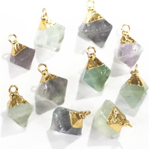 Diamonds Crystal Pendant Natural Crystal Pendant Pendant Suitable for Jewelry Making DIY Accessories Suitable for Necklaces