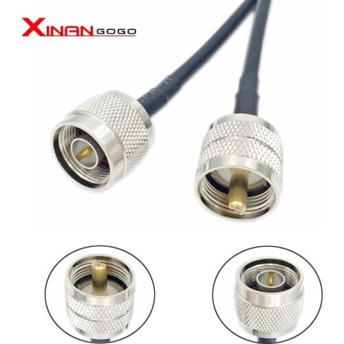 RF connector N male to UHF male type RG58 Pigtail Cable 50CM