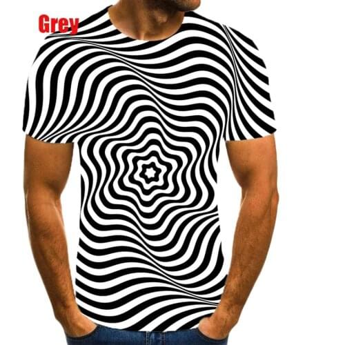 Luxury summer fashion mens 3D short-sleeved T-shirt sports loose casual summer trend geometric graphics men Punk Famous VOGUE