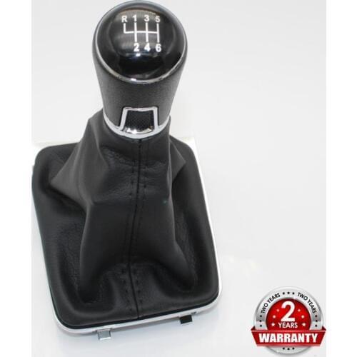 For VW Golf 7 A7 MK7 TDI Variant 2013 2014 2015 2016 2017 CarStyling 6 Speed Car Gear Stick Shift Knob With Leather Boot