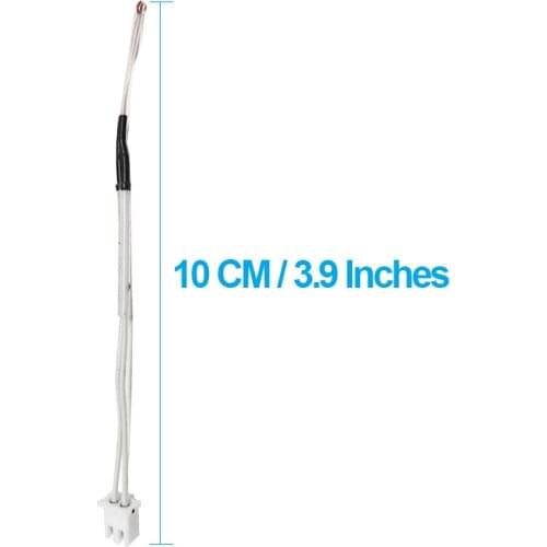 3D Printer Thermistor 5Pcs NTC 3950 100K Ohm 10cm 2Pin Connector Temp Sensor for Anycubic 3D Printer Hotend For Creality Printer