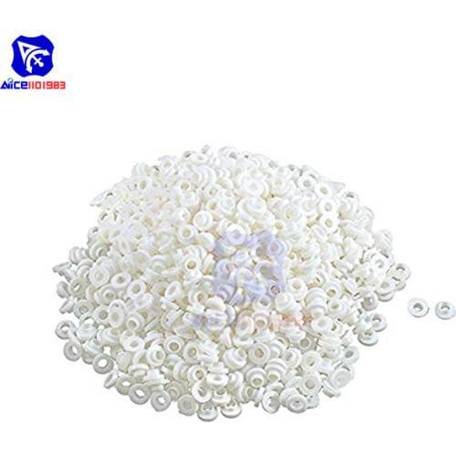 Diymore 100PCS/Lot TO-220 TO220 220 Insulation Tablets Circle M3 Transistor Pads Bushing Plastic Insulation Washer