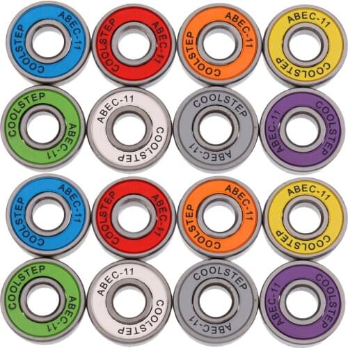 16 Pcs ABEC 11 High Speed Wearproof Skateboard Scooter Inline Bearings Wear Resistant Skateboard Bearing