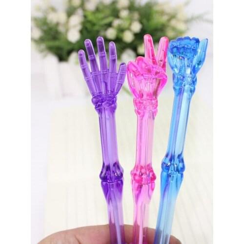 Creative Novelty Stationery Student Prizes Finger Realistic Bone Shape Ballpoint Pen Office Accessories Cute School Supplies