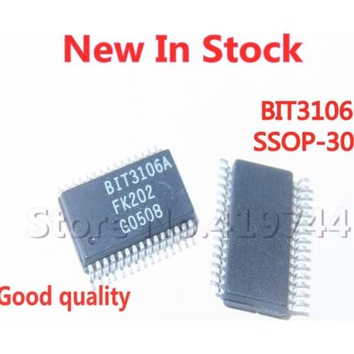 5PCS/LOT BIT3106A BIT3106 SSOP-30 SMD High-efficiency dual ZVS fluorescent lamp controller In Stock NEW original IC