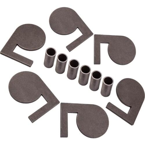 6pcs 4" X 3/8" ARC500 Steel Shooting Target Pads with Tubes