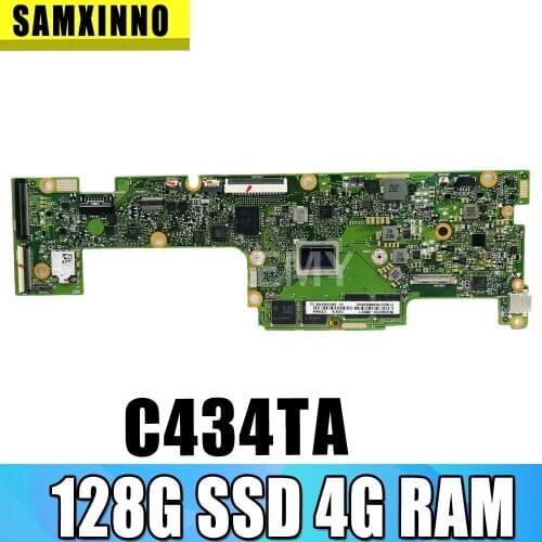 Akemy For ASUS Chromebook Flip C434TA-DSM4T C434TA Laotop Mainboard C434TA Motherboard with 128G SSD 4G RAM