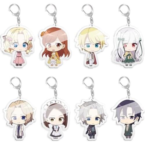 Anime My Next Life as a Villainess: All Routes Lead to Doom! Acrylic Pendant Figure Keychain Keyring Collection Model Toy Gifts