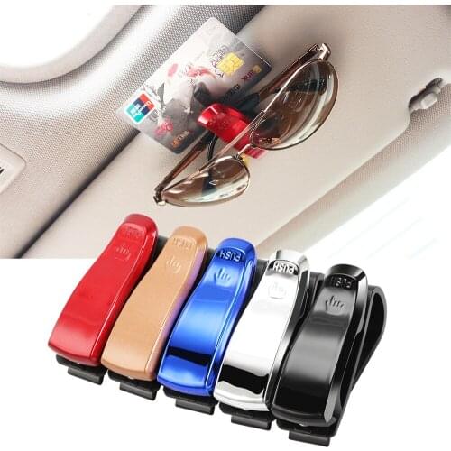 Car Sun Visor Sunglasses Holder Glasses Case Accessories for Chevrolet Colorado Cruze Spark Captiva Malibu Trax Aveo fiat 500