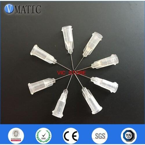 Free Shipping 27G Clear Color 0.5'' Tubing Length 100Pcs Precision S.S. Dispense Tip Plastic Syringe Needle 1/2 Inch