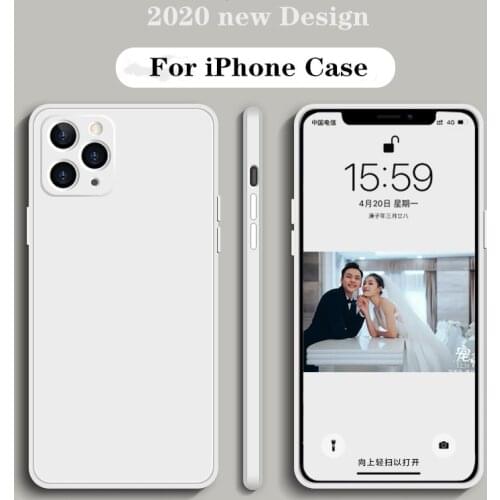 New Official Liquid Silicone Case For iPhone 11 12 Pro Max Original Case For iPhone XS Max X XR 7 8 6S Plus SE 2 2020 Case Cover