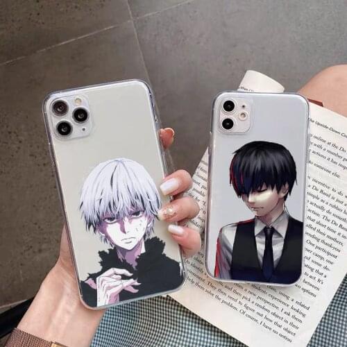 Tokyo Ghoul Comics Kaneki Ken Phone Case for IPhone SE2020 X XR XS MAX 12 mini 11 Pro Max 8 7 6s Plus Soft Clear TPU Cover Funda