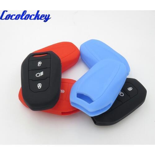 Cocolockey Silicone Car Key Cover Case Holder for Peugeot 308 408 508 2008 3008 4008 5008 Smart Remote Keyless Entry No Logo