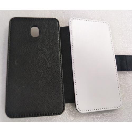 For samsung galaxy J3 2016 / J3 2017 J330 Blank Flip Leather sublimation protective case +Polyester cloth Retail 1pcs