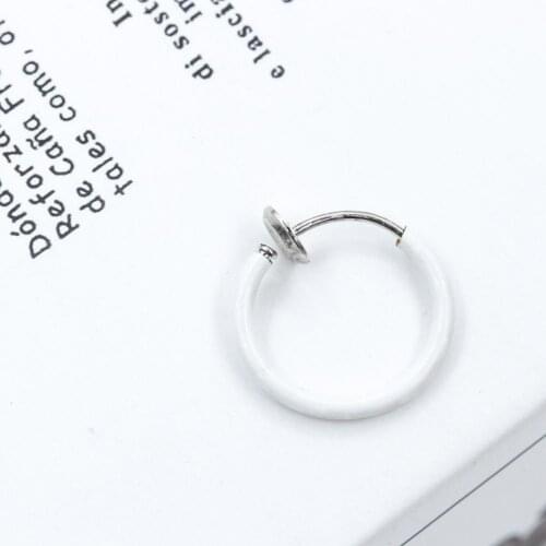 European And American Foreign Trade Simple Small Circle Earring Female Korean Nose Jewel Clip Ring Single Ear Non-pierced S G4K4