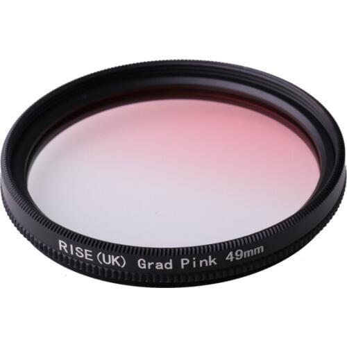 Camera Filter 49mm Gradual pink color lens Filter for Nikon D3100 D3200 D5100 SLR Camera lens