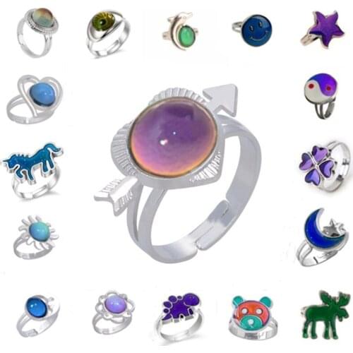 Temperature Change with Color Change Ring Adjustable Ring