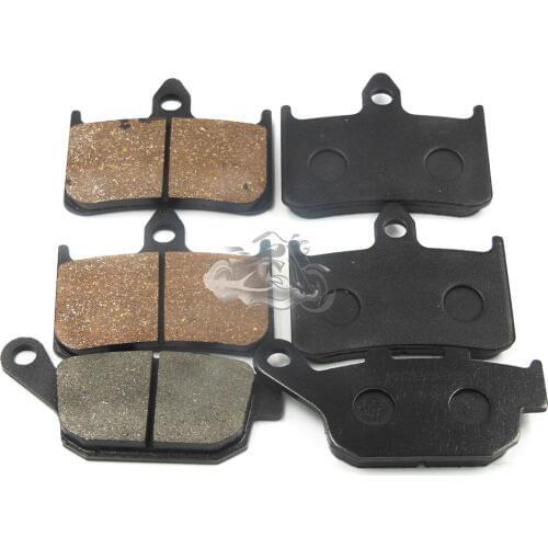 Front+Rear Brake Pads Set For Honda CB250F Hornet NSR250R CB400SF SuperFour NT400/650 NTV650 Motorcycle