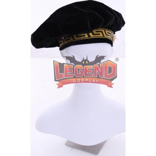 Adult Renaissance Medieval Tudor Elizabethan black floppy poet muffin hat costume headhear