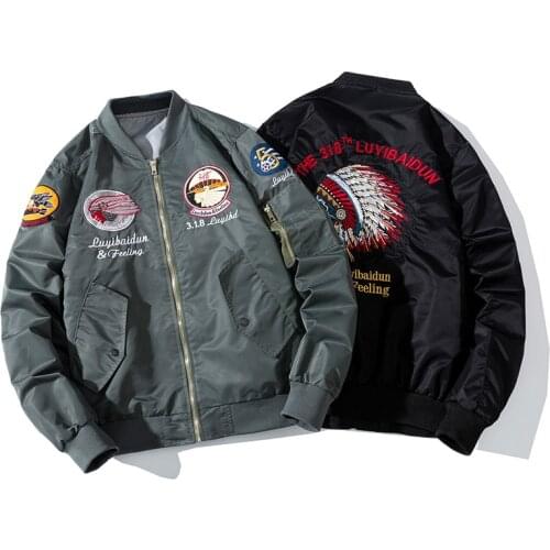 Mens Spring bomber jacket Fashion Vintage Streetwear Hip Hop Windbreaker embroidery Couples baseball jacket japanese fashion