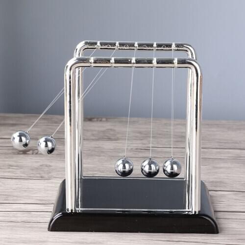 Square stainless steel Newton pendulum ball, billiard ball, bump ball, small medium and large plastic base metal permanent
