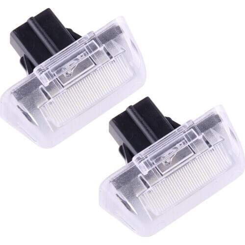 2Pcs 2 Pins License Number Plate Light Lamp Fit For Ford Transit Bus Box Van Connect Tourneo 86VB13550AH 86VB13550AK 86VB13550AJ