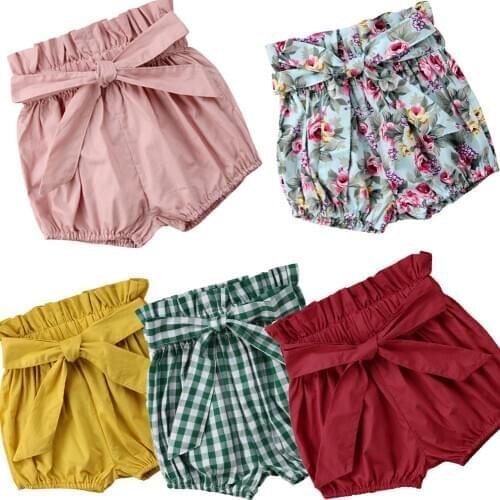 Citgeett Summer New Fashion Cute Toddler Kids Baby Girl Plain Floral bottoms Shorts Casual Shorts 5 Stylish Cute Trousers