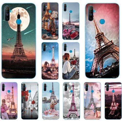 56AS Paris Eiffel Iron Tower Soft Silicone Back Cover Case for OPPO Realme 3 5 6 Pro C3 6i 6s C11 cover funda