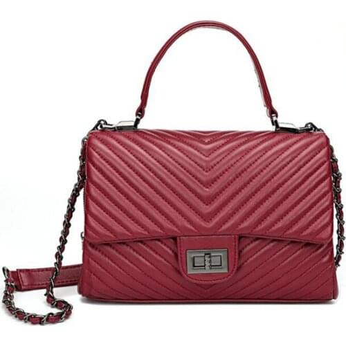 2021 Trendy New All-Match Small Square Bag leather small fragrance luxury handbag famous brand shoulder bag messenger bag