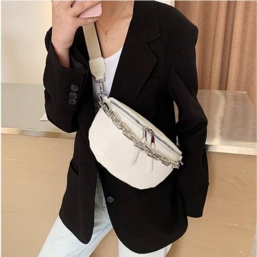 2021 New Waist Pack Women PU Fashion Fanny Pack Ladies Chest Bag Girl Bag
